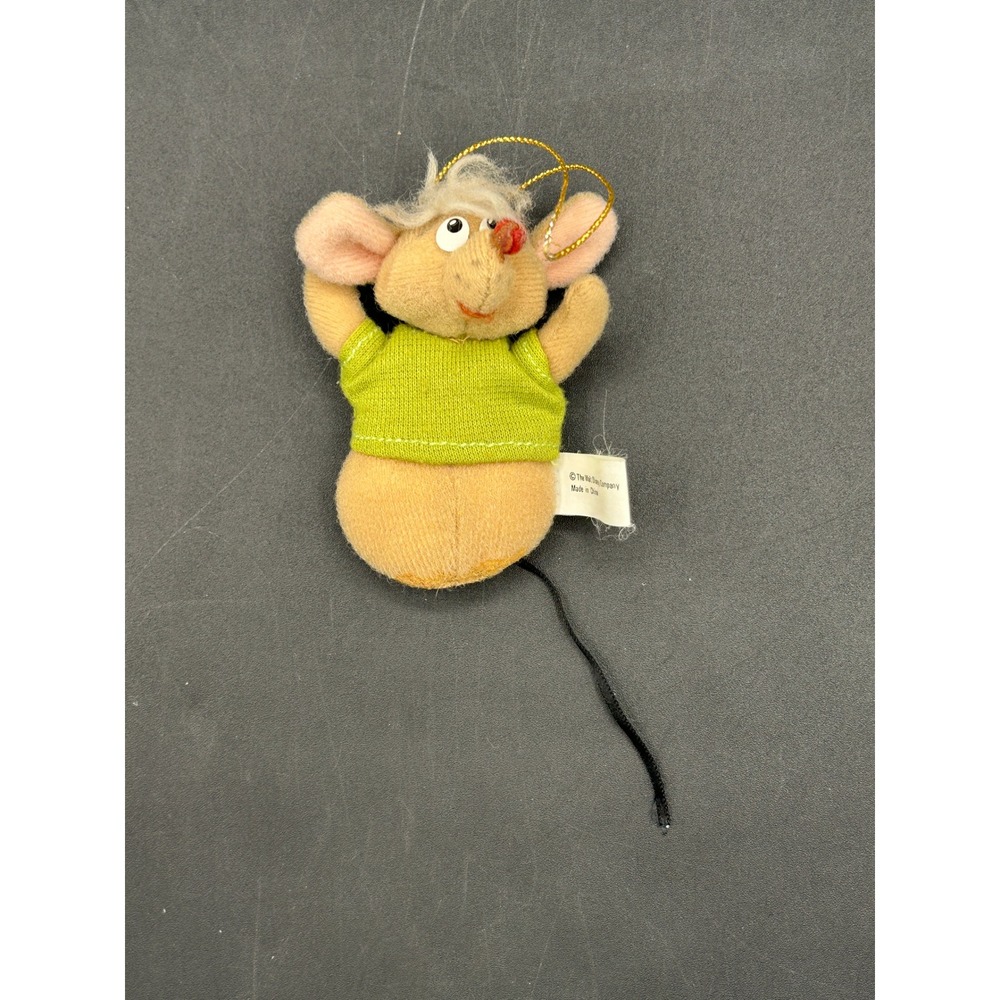 Vtg Disney Gus Cinderella Mouse Plush Ornament McDonalds 3.25" Christmas Holiday